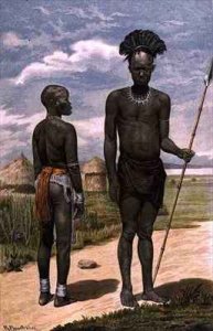 Shillook warrior and girl