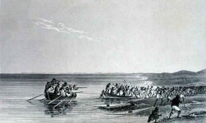 A portage in Hoarfrost River