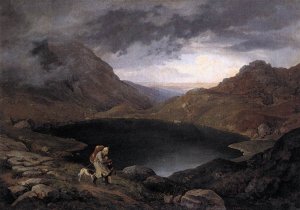 The Fuschlsee with the Schafberg Mountain in the Salzkammergut 1823