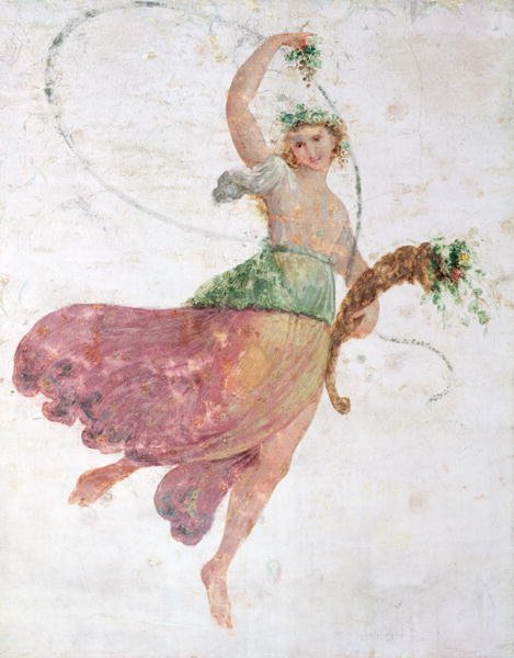 Young Dancer with a Cornucopia and a Bunch of Grapes