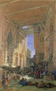 The Silk Mercers Bazaar of El-Ghooreeyeh, Cairo