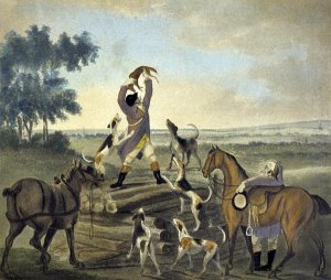 Who...op, Was Never So Carried, from The Pytchley Hunt, engraved by F. Dukes, 1745-1812, 1790