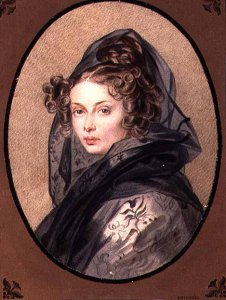 Portrait of Alexandra Grigorievna Muravyova 1804-32, 1825