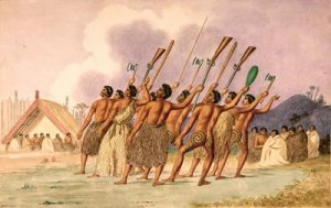 War dance New Zealand 1845