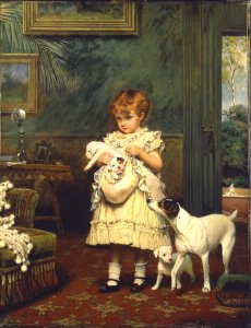 Girl with Dogs 1893